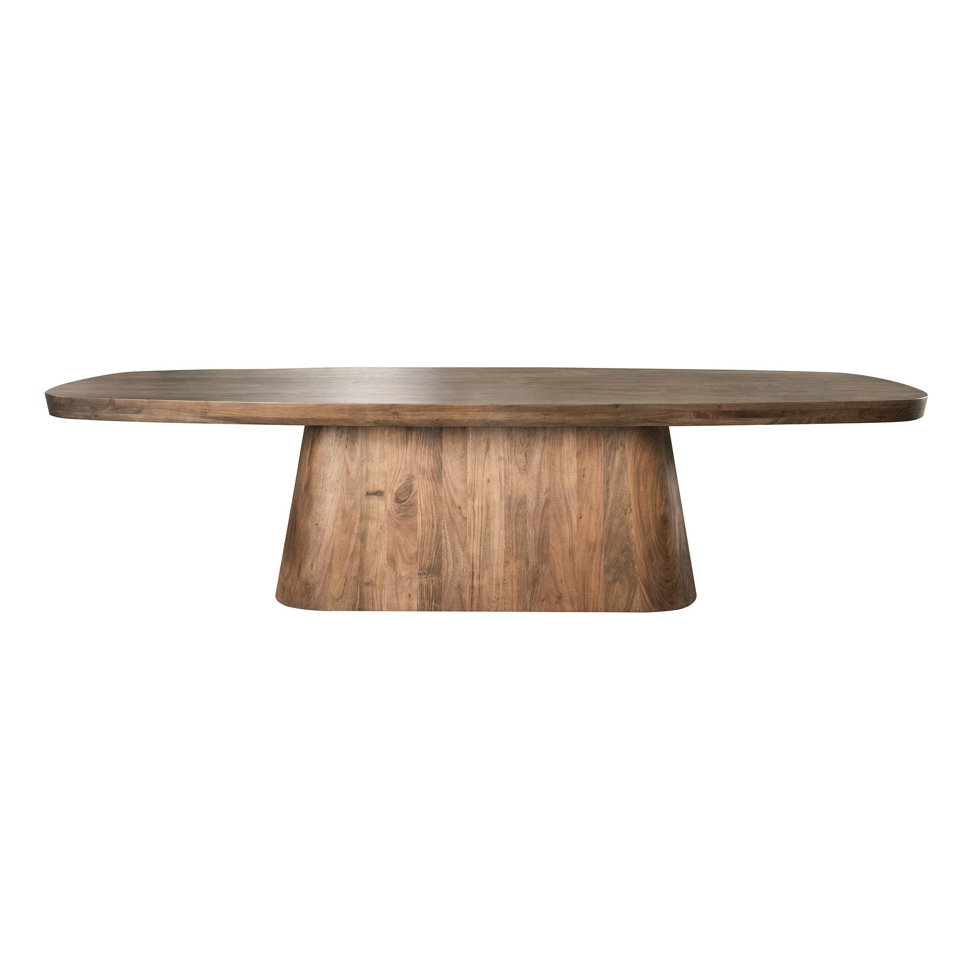 Table à manger design en bois d'acacia massif forme rectangulaire 300 ...