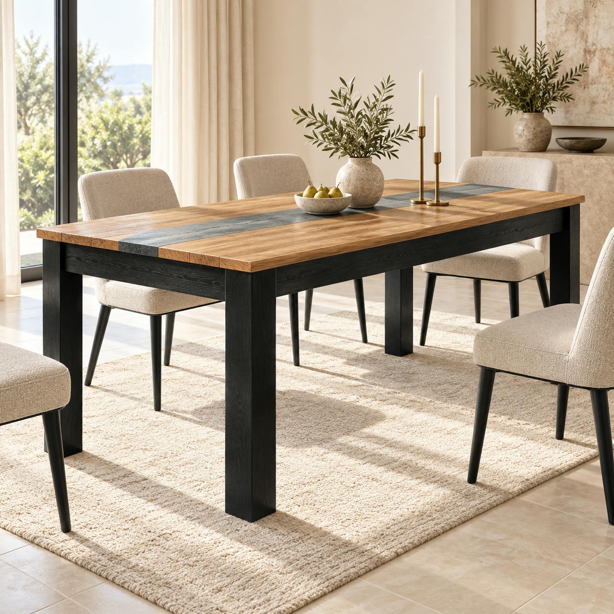 Table à manger en bois 180 cm PORTREE