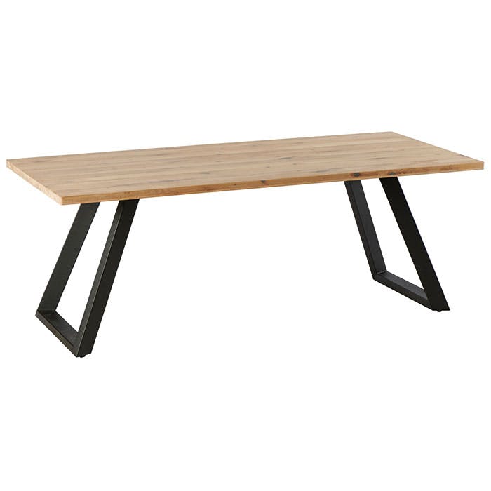 Table à manger extensible bois blanchi 200 cm COSTENTA