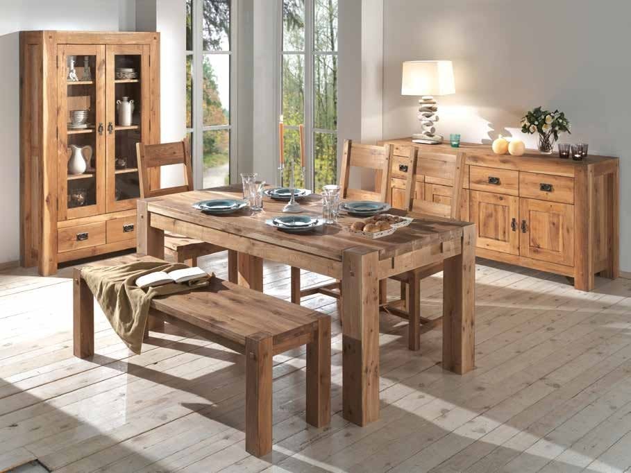Table à manger extensible bois de chêne 150-250 FJORD, Tables à manger