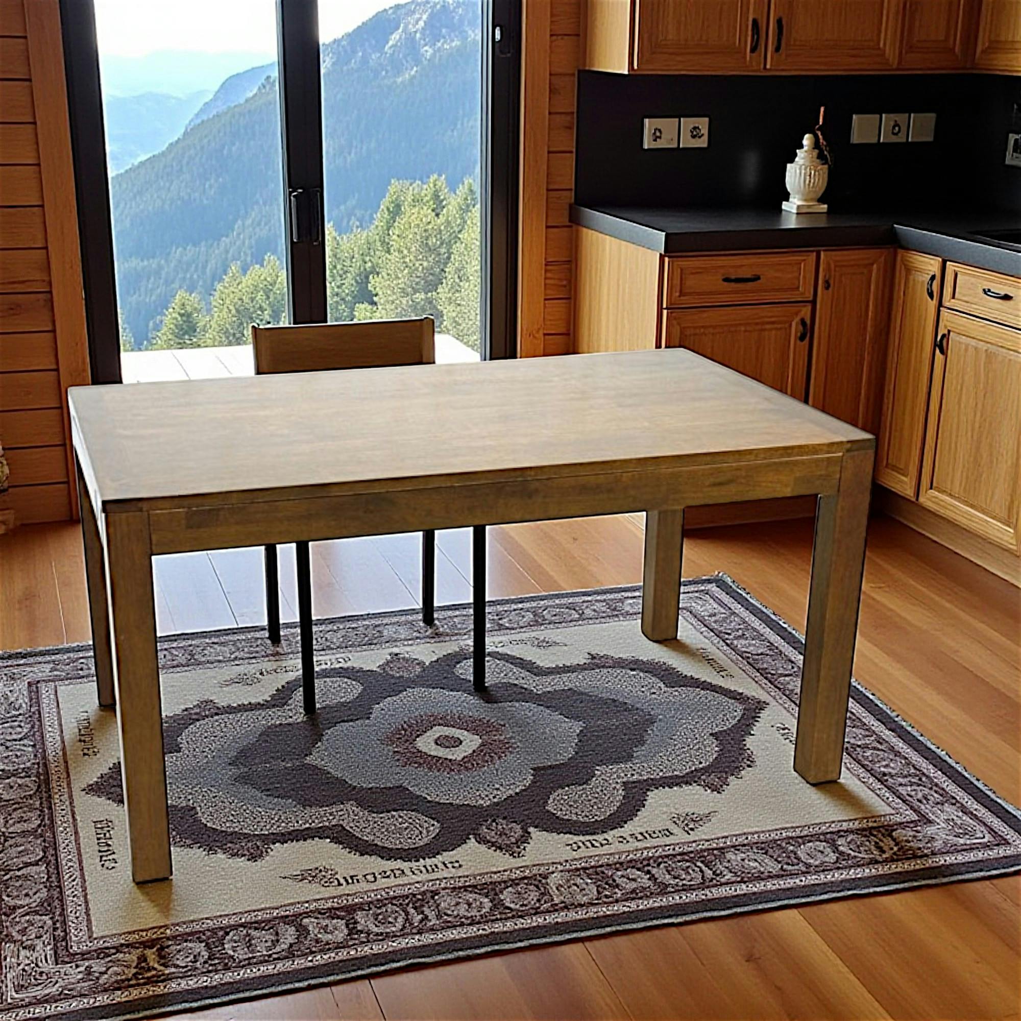 Table à manger extensible bois massif 150-250 OLGA