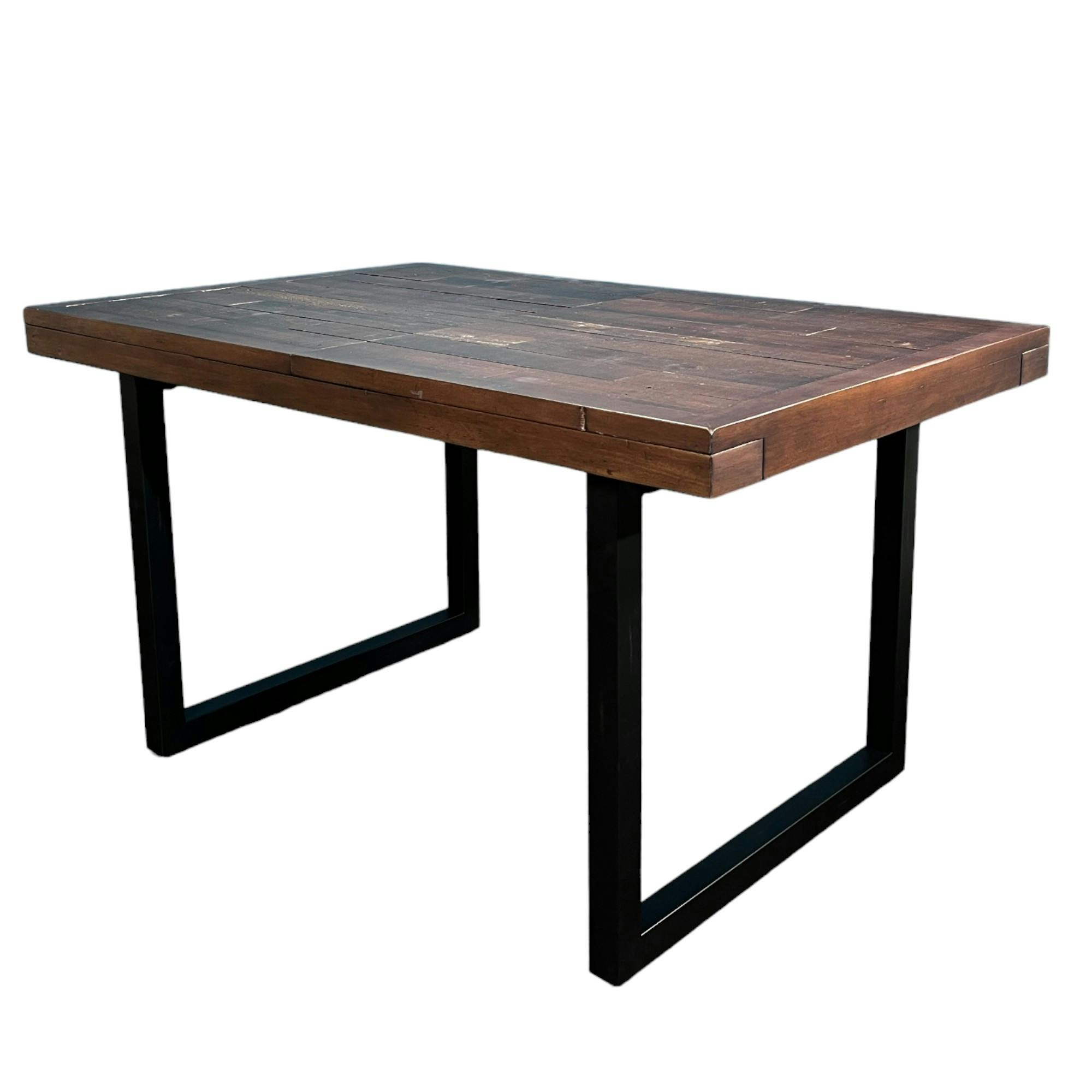 Table à manger extensible bois brun recyclé 140-180 SAMOA