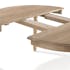 Grande table de repas ronde extensible en bois style classique