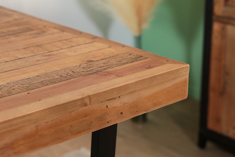 Table à manger extensible en bois recyclé 140-180 cm CANBERRA