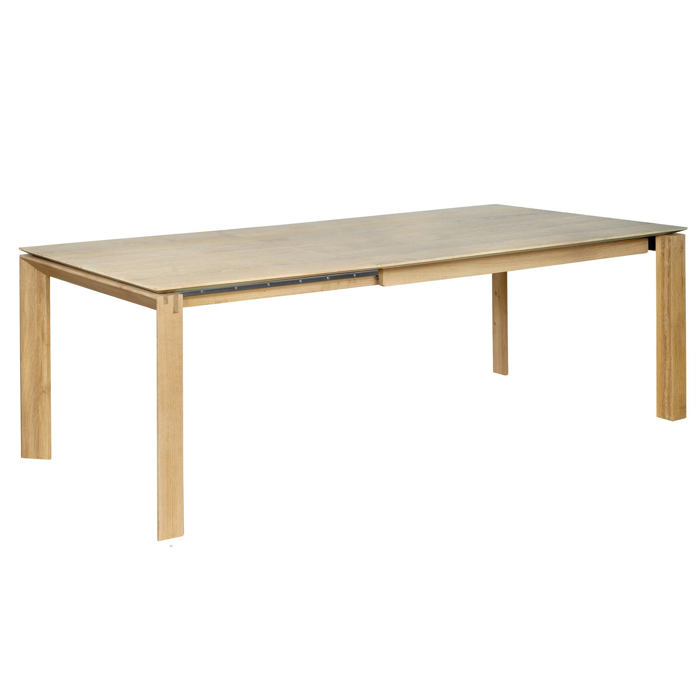 Table à manger extensible en chêne 180/280 cm KUBICO