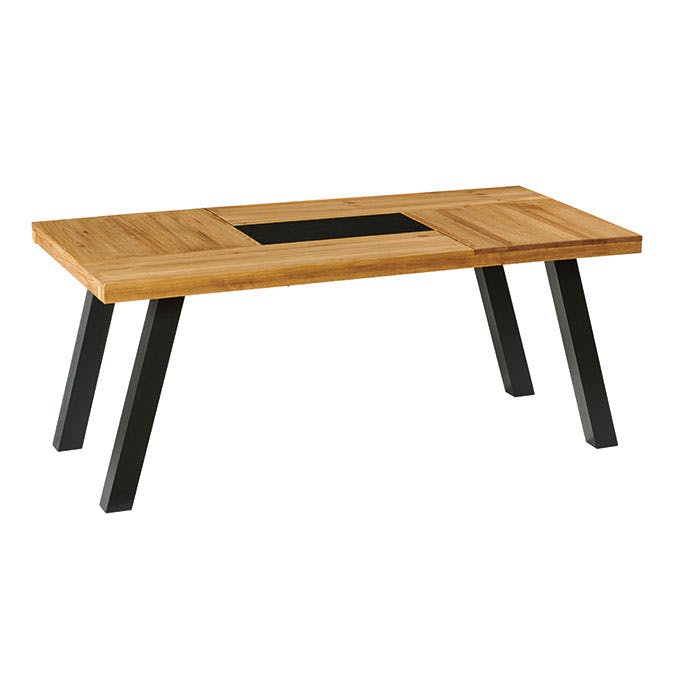 Table à manger extensible pin brossé 180 cm ARAD