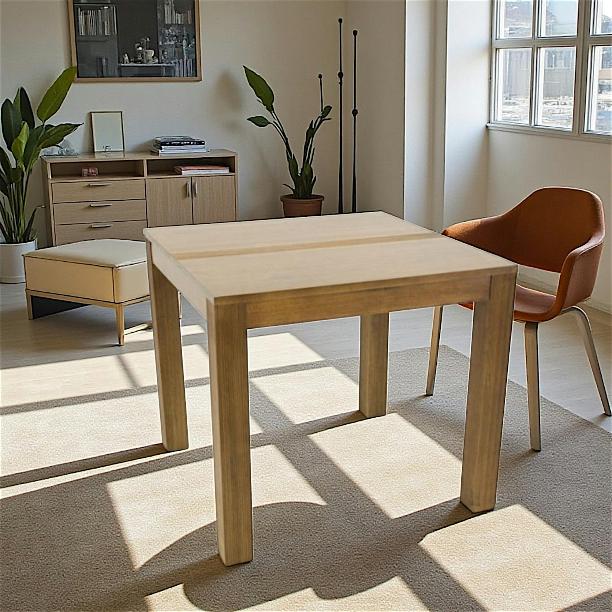 Table à manger hévéa 85x85cm GALA