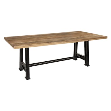 Table à manger industrielle en bois de manguier 200 cm ATELIER