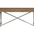Table de repas style contemporain bois massif et metal