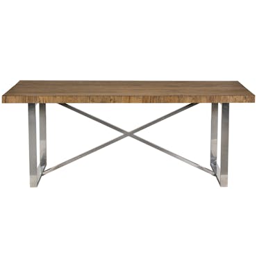  Table de repas style contemporain bois massif et metal