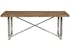Table de repas style contemporain bois massif et metal