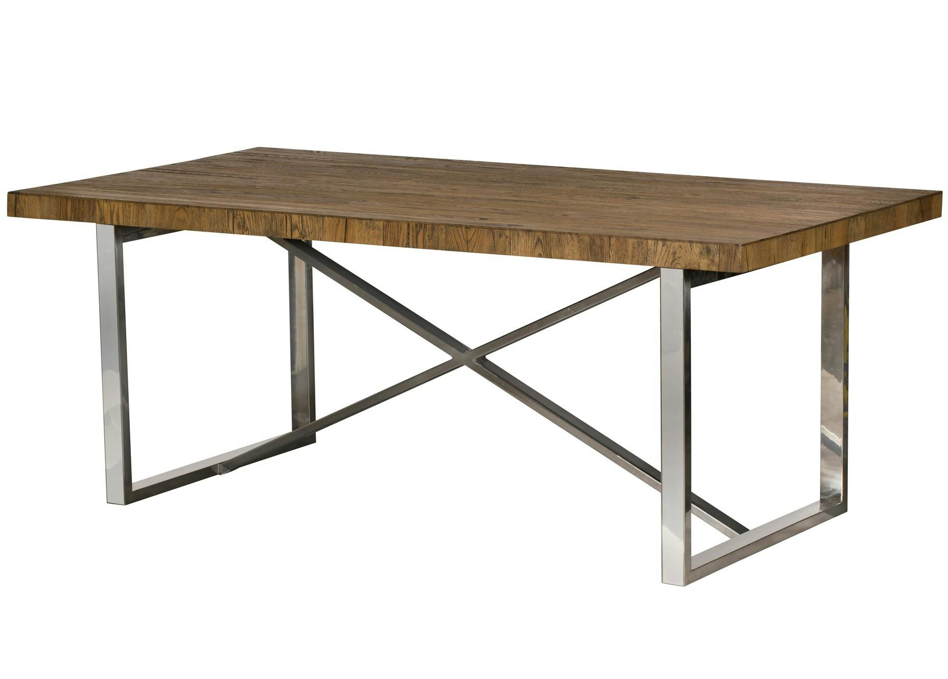 Table à manger moderne chêne acier 240 cm RIVERSIDE