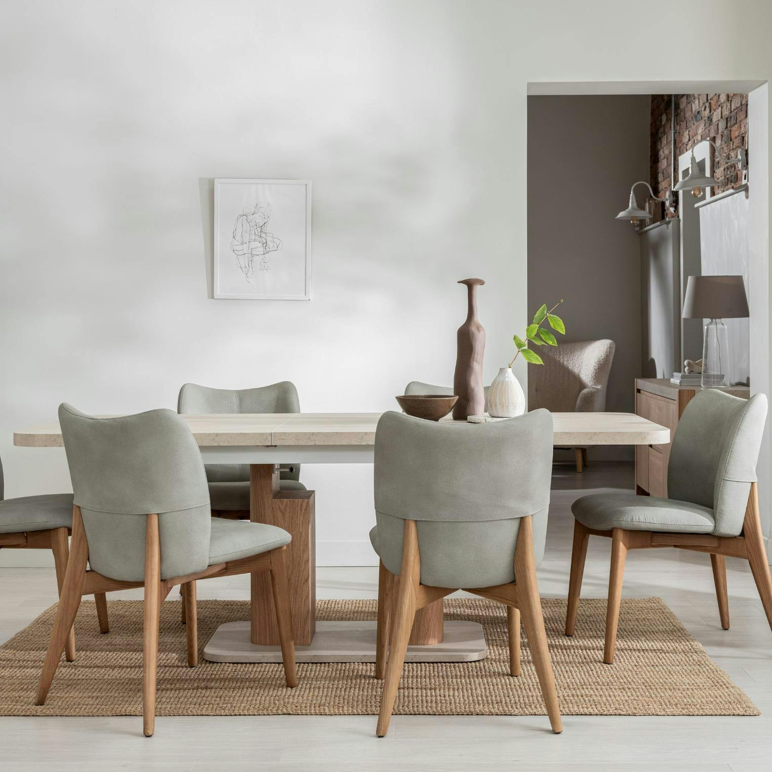 Table à manger moderne extensible 160-200 cm TREVI