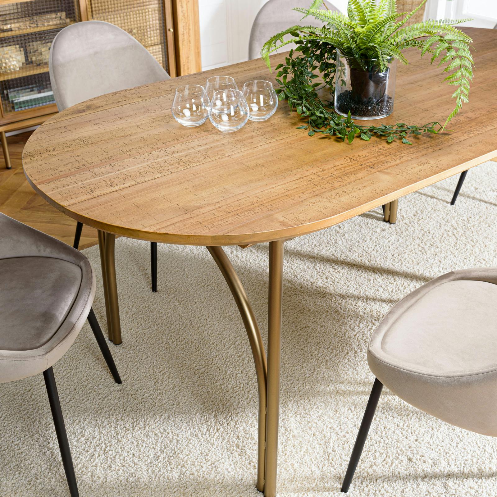 Table à manger 300 cm en bois massif BRITANA 3 - Maison