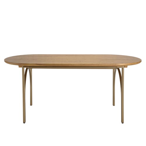 Table à manger ovale en bois et métal 180 cm BURGOS