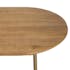 Table à manger ovale en bois et métal 180 cm BURGOS