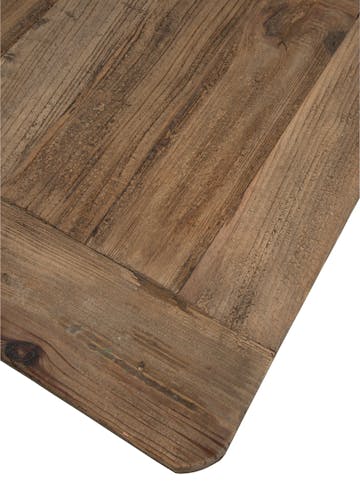 Table à manger plateau bois et pieds métal noir 200x100cm FOREST