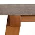 Table de repas rectangulaire en beton et bois style contemporain