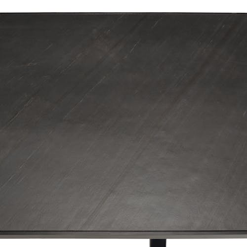 Table à manger rectangulaire bois anthracite effet pierre 220 cm BIHAR