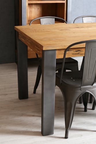 Table à manger rectangulaire bois de mindi 220 cm BORNEO