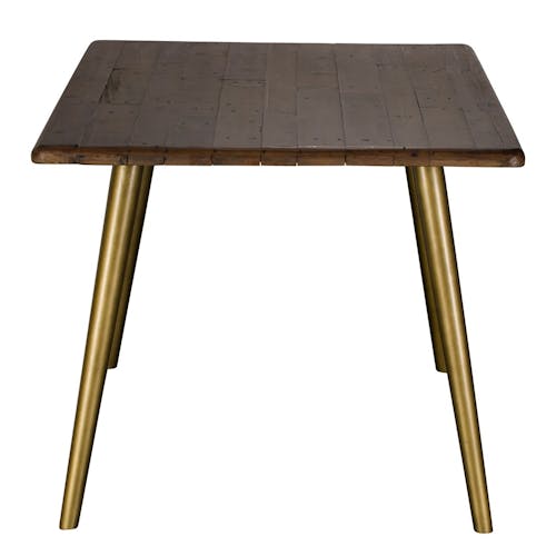 Table a manger bois recycle FSC brun style contemporain