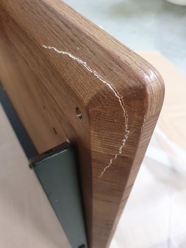 Table à manger rectangulaire effet chêne brun 120 cm HELSINKI