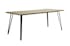 Table de repas rectangulaire pieds metal de style contemporain