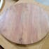 Table à manger ronde bois d'acacia acier 120 cm MELBOURNE