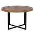 Table de repas ronde bois recycle FSC metal style inductriel