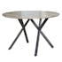 Table de repas ronde pieds metal de style contemporain