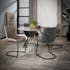 Table de repas ronde pieds metal de style contemporain