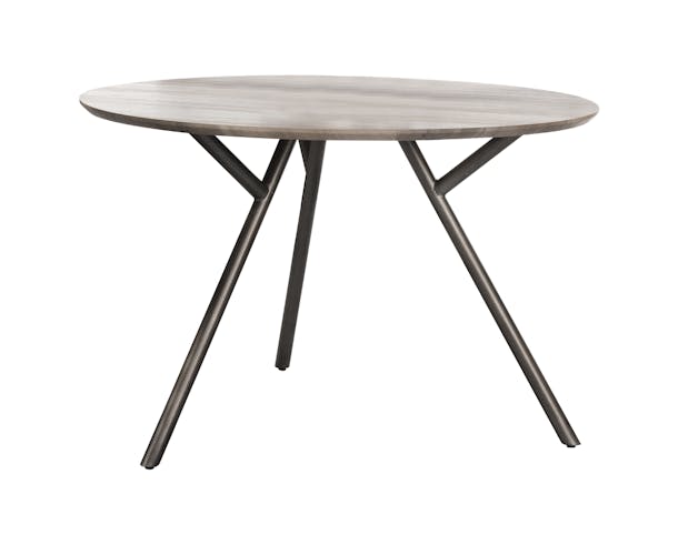 Table de repas ronde pieds metal de style contemporain