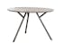 Table de repas ronde pieds metal de style contemporain