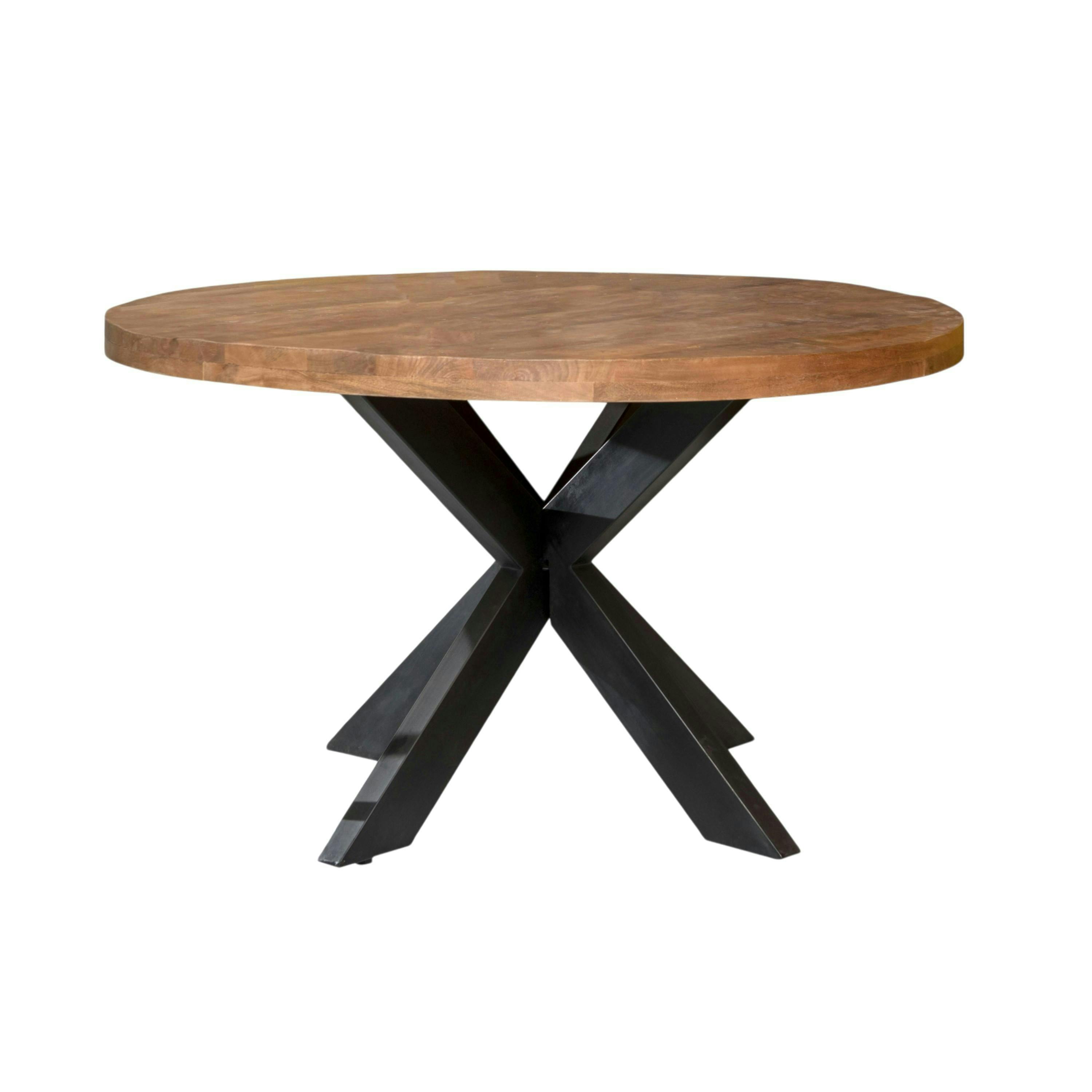 Table à manger ronde en bois de manguier Ø140 cm FULTON