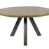 Table de repas en bois pieds metal de style contemporain