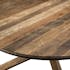 Table ronde en bois recycle pied central style contemporain
