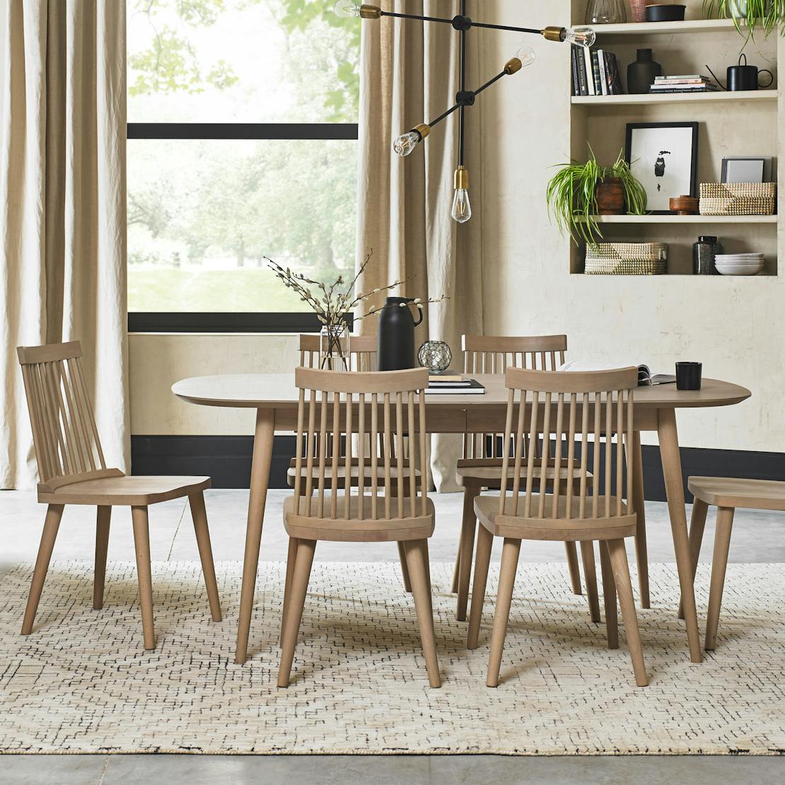 Table de salle à manger extensible (99-159×74 cm), table de salle à Table de salle à manger extensible (99-159×74 cm), table de salle à
