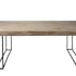 Table de repas bois recycle pieds metal de style contemporain