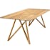 Table de repas en bois recycle pieds epingles style contemporain