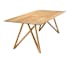 Table de repas en bois recycle pieds epingles style contemporain