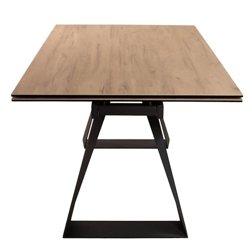 Table à rallonge en céramique aspect bois 180-280 LOMBARDIE