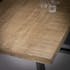 Table haute mange debout rectangulaire en bois massif style industriel