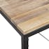 Table haute mange debout en bois clair et metal style industriel