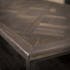 Table basse avec rangement en bois de teck brun motif croisé AMBON