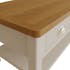 Table basse avec rangement en bois finition gris clair BATH