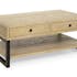 Table basse avec rangement en bois recyclé AUCKLAND