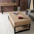 Table basse avec rangement en bois recyclé AUCKLAND