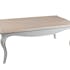 Table basse Baroque rectangle gris clair 115x65cm ODYSSEE