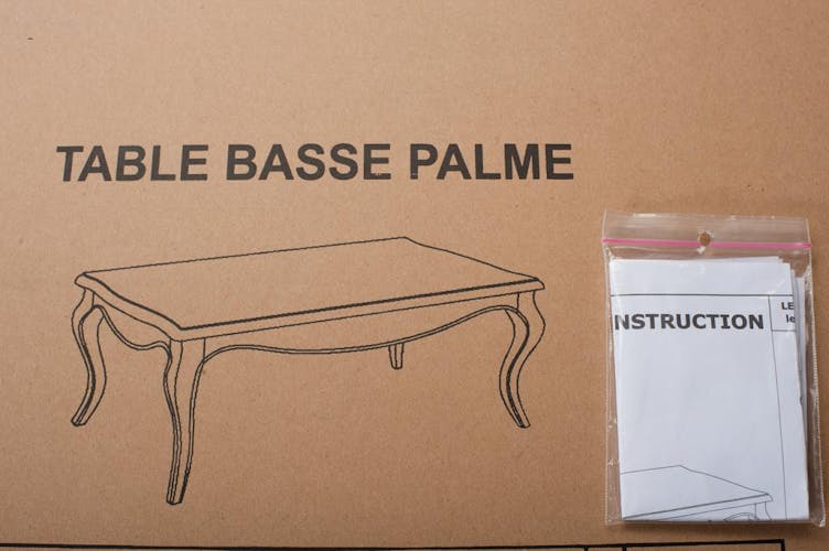 Table basse Blanche Baroque Manguier 115x66x46cm ODYSSÉE