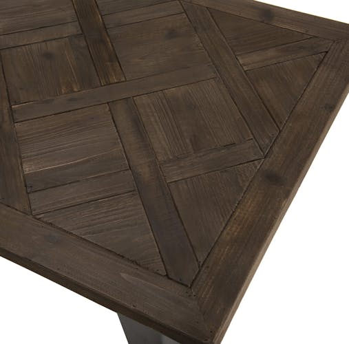 Table basse rectangulaure en bois pieds metal de stule vintage